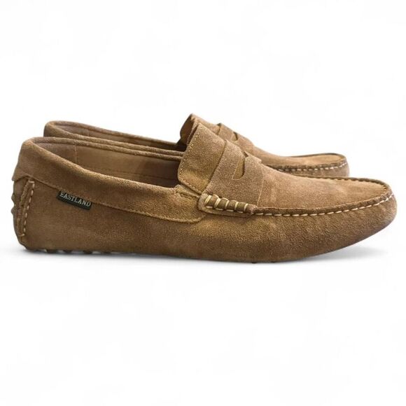 Eastland Men’s Size 9.5 Brown Suede Loafers Slip On Casual Comfort Shoes - Picture 4 of 8